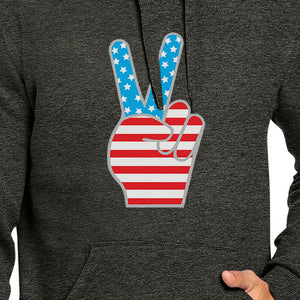 Peace Sign American Flag Unique Design Hoodie For 4th Of July - 365INLOVE