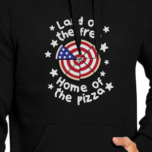 Home Of The Pizza Unisex Black Graphic Hoodie Gift For Pizza Lovers - 365INLOVE