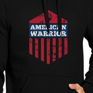 American Warrior Unisex Graphic Hoodie Gift Black Crewneck Pullover - 365INLOVE