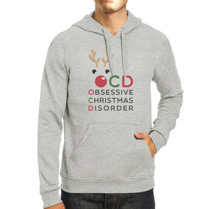 Rudolph OCD Unisex Pullover Hoodie Christmas Outfit Holiday Gifts