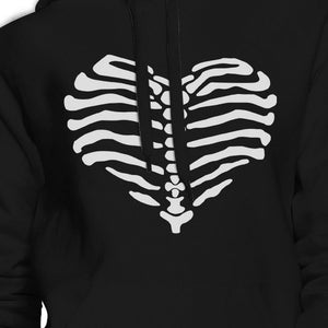 Skeleton Heart Black Hoodie