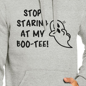 Stop Staring At My Boo-Tee Ghost Grey Hoodie