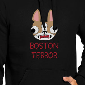 Boston Terror Terrier Black Hoodie