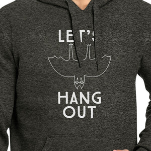 Let's Hang Out Bat Dark Grey Hoodie