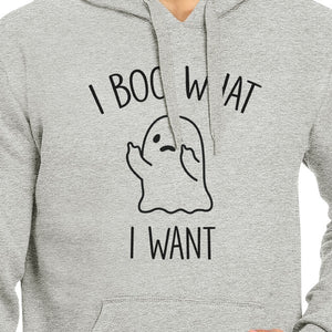 I Boo What I Want Ghost Grey Hoodie