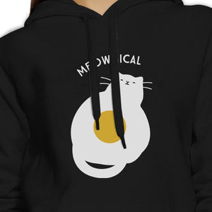 Meowgical Cat And Fried Egg Black Hoodie