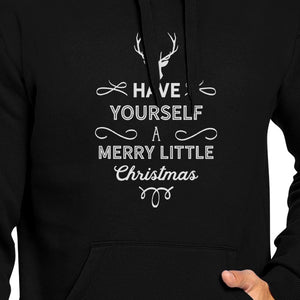 Have Yourself A Merry Little Christmas Black Hoodie