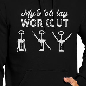 My Holiday Workout Black Hoodie