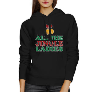 All The Jingle Ladies Black Hoodie