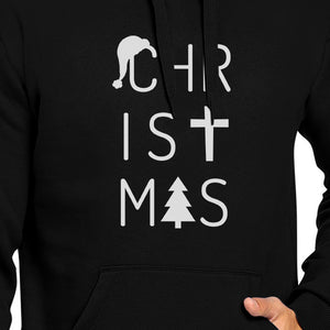 Christmas Letters Black Hoodie