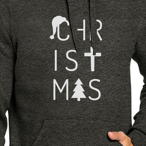 Christmas Letters Dark Grey Hoodie