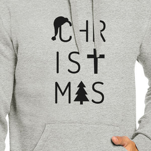 Christmas Letters Grey Hoodie