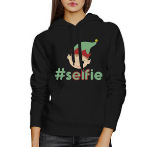 Hashtag Selfie Elf Black Hoodie