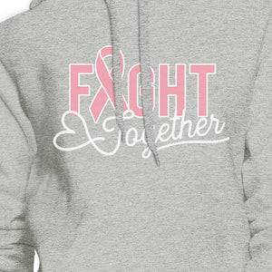 Fight Together Breast Cancer Awareness Grey Hoodie