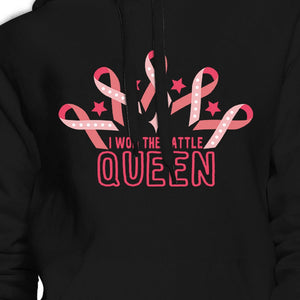 Won The Battle Queen Breast Cancer Awareness Black Hoodie