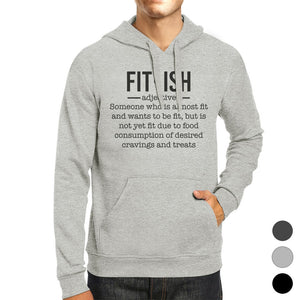 Fit-ish Unisex Pullover Hoodie Funny Work Out Hooded Sweatshirt