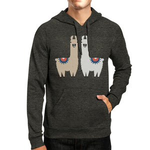 Llama Pattern Unisex Pullover Hoodie Christmas Outfit Holiday Gifts