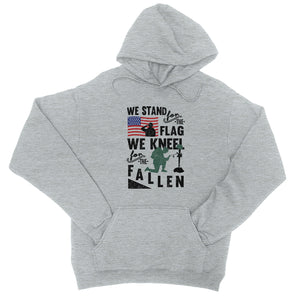 We Stand We Kneel Unisex Hooded Sweatshirt Hoodie US Veteran Gift