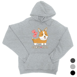 Corgi Mom Unisex Pullover Hoodie Valentine's Day Cogi Lovers Gift