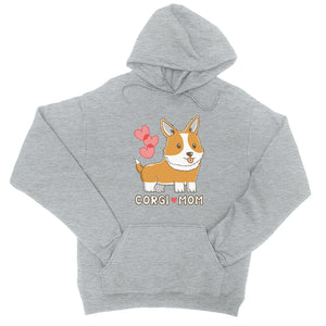 Corgi Mom Unisex Pullover Hoodie Valentine's Day Cogi Lovers Gift