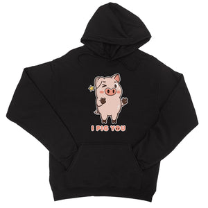 I Pig You Unisex Pullover Hoodie Funny Anniversary Gift For Couples