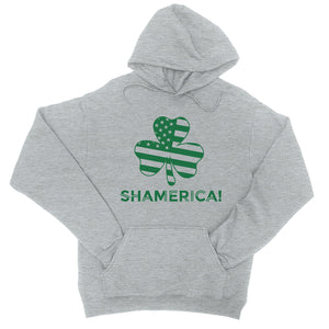 Shamerica Flag Unisex Saint Patrick's Day Hoodie Gag Irish Gift