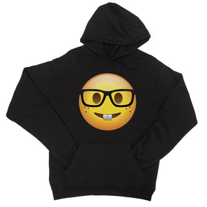 Emoji-Nerd Unisex Pullover Hoodie Great Perfect Fun Cute Silly Gift