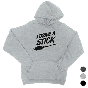 I Drive A Stick Cute Halloween Costume Funny Unisex Pullover Hoodie