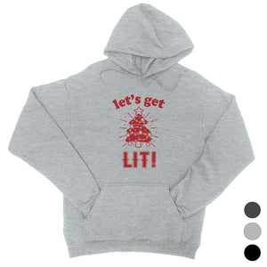 Get Lit Christmas Tree Unisex Hoodie