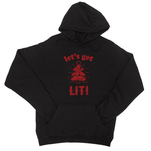 Get Lit Christmas Tree Unisex Hoodie