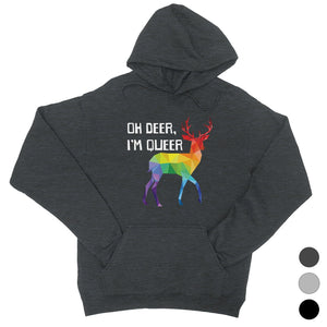 LGBT Deer Queer Rainbow Unisex Hoodie