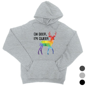 LGBT Deer Queer Rainbow Unisex Hoodie
