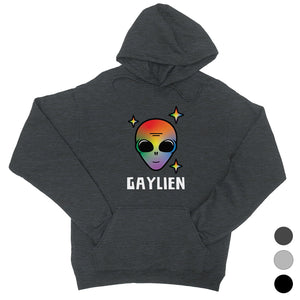 LGBT Gaylien Rainbow Alien Unisex Hoodie