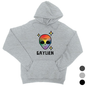 LGBT Gaylien Rainbow Alien Unisex Hoodie