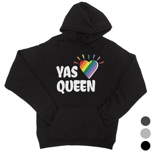 LGBT Yas Queen Rainbow Heart Unisex Hoodie