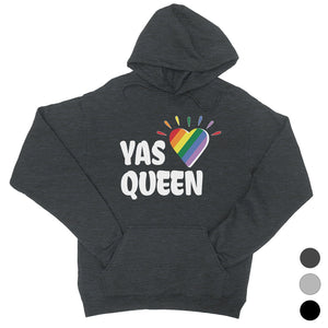 LGBT Yas Queen Rainbow Heart Unisex Hoodie