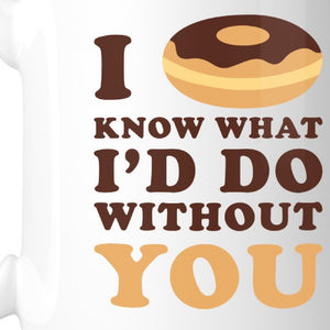 I Doughnut Know Cute Graphic Coffee Mug Funny Gift Ideas For Couple - 365INLOVE