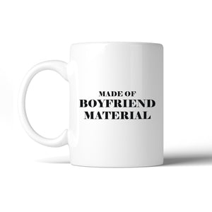 Boyfriend Material Ceramic Coffee Mug 11oz Gift For Him For Couples - 365INLOVE