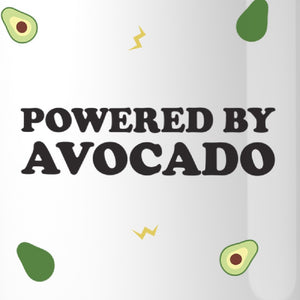 Powered By Avocado Graphic Mug Cup Cute Gift Ideas Avocado Lovers - 365INLOVE