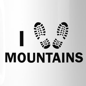 I Heart Mountains Ceramic Coffee Mug 11oz Gift For Mountain Lovers - 365INLOVE