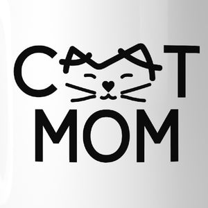 Cat Mom Microwave Safe Ceramic Mugs Cute Gift Ideas For Cat Lovers - 365INLOVE