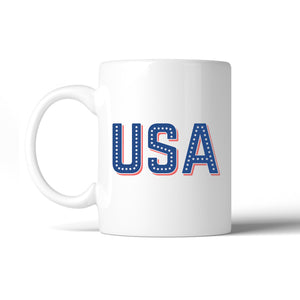 USA With Stars 11oz Unique Design Coffee Mug Cute Patriotic Gifts - 365INLOVE