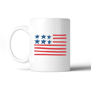 USA Flag Coffee Mug 11oz Cute Design Independence Day Gift Mug - 365INLOVE