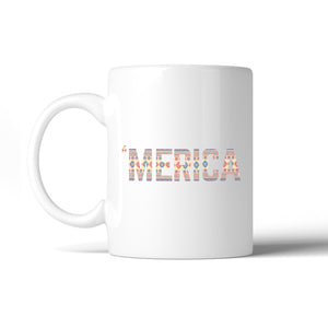 'Merica Cute Design Coffee Mug Unique Tribal Pattern Mug Gift Idea - 365INLOVE