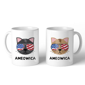 Ameowica 11oz Funny 4th Of July Decorative Gift Mug For Cat Lovers - 365INLOVE