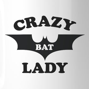 Crazy Bat Lady White Mug