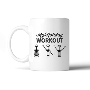 My Holiday Workout White Mug