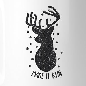 Make It Rein Vintage Reindeer White Mug