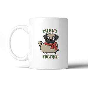 Merry Pugmas Pug White Mug