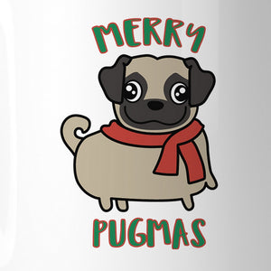 Merry Pugmas Pug White Mug